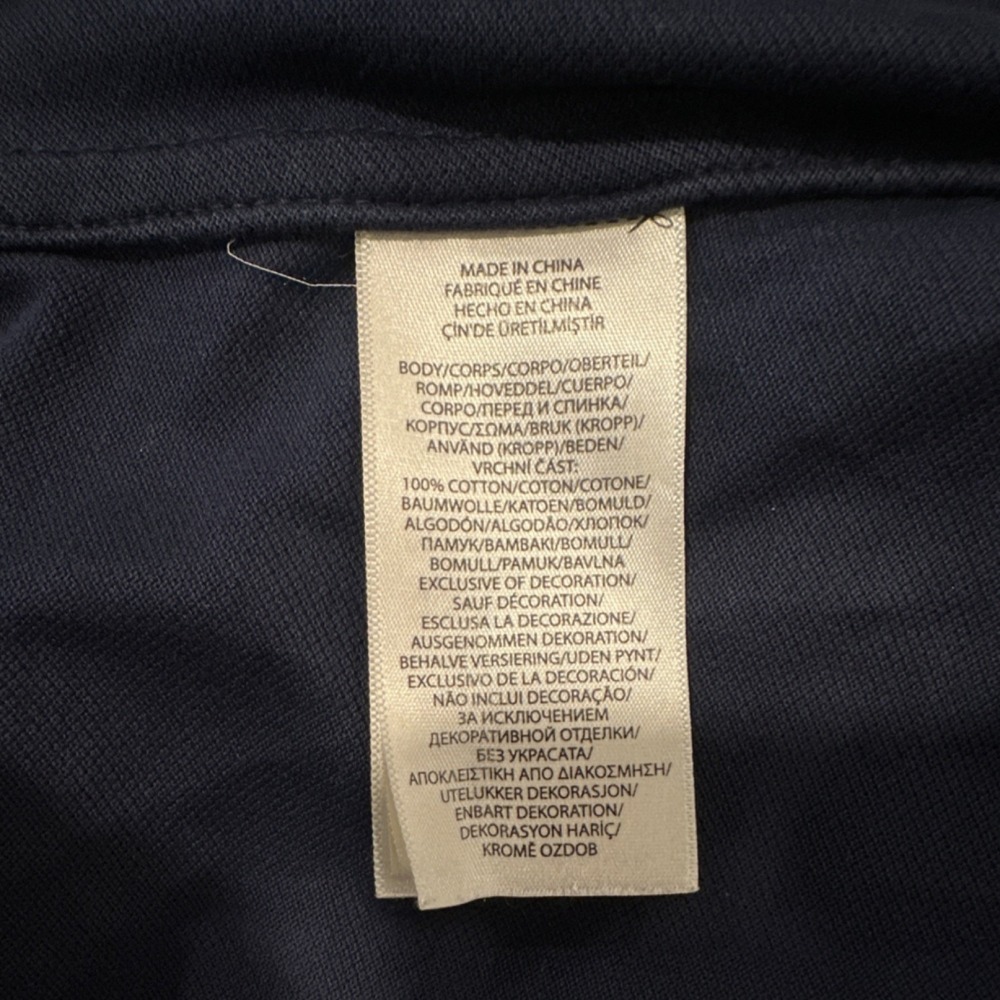 Ralph Lauren Knit Oxford Men's Navy Blue Long Sleeve Button-Up 100% Cotton Shirt - Picture 8 of 10
